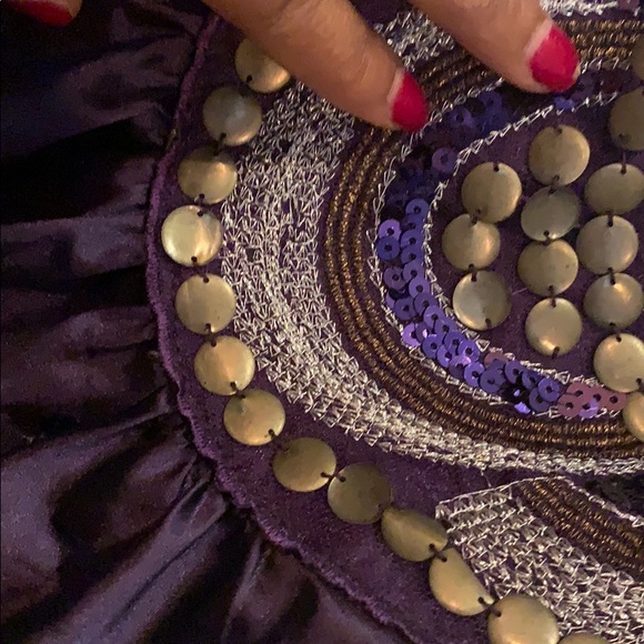 Purple satin halter top - Picture 4 of 4